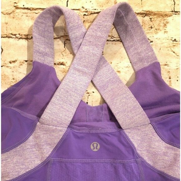 Lululemon Push Ur Limits Purple Tank Wide Strap 4 - Picture 3 of 3